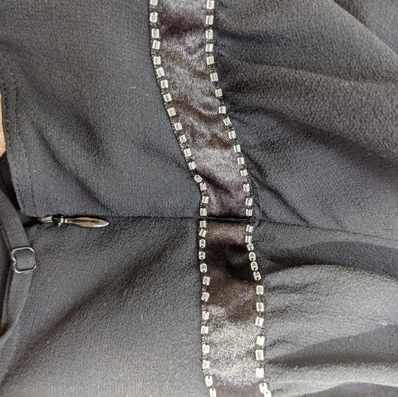 NWT 100% Silk beaded ruffled silk cami top - Picture 4 of 5